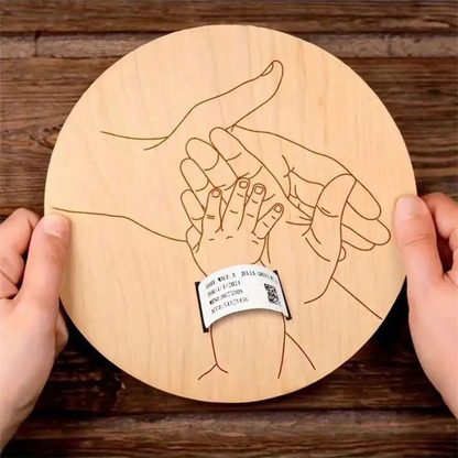 Cadre support pour bracelets de naissance