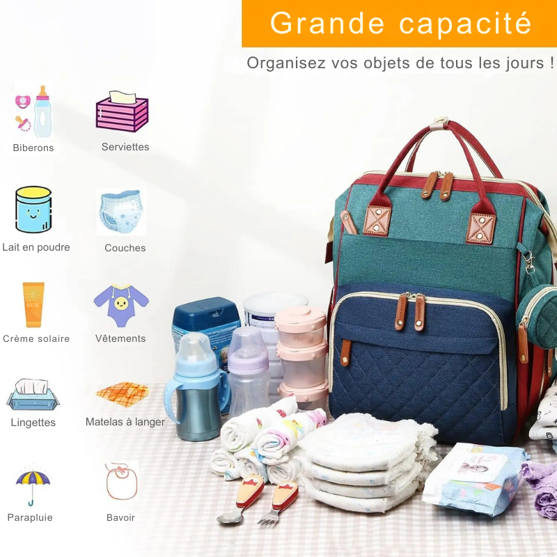 Sac à dos à langer 3-en-1 Prestige Voyage