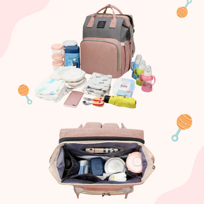 Sac à dos à langer 3-en-1 Élégance Nomade