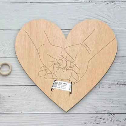 Cadre support pour bracelets de naissance